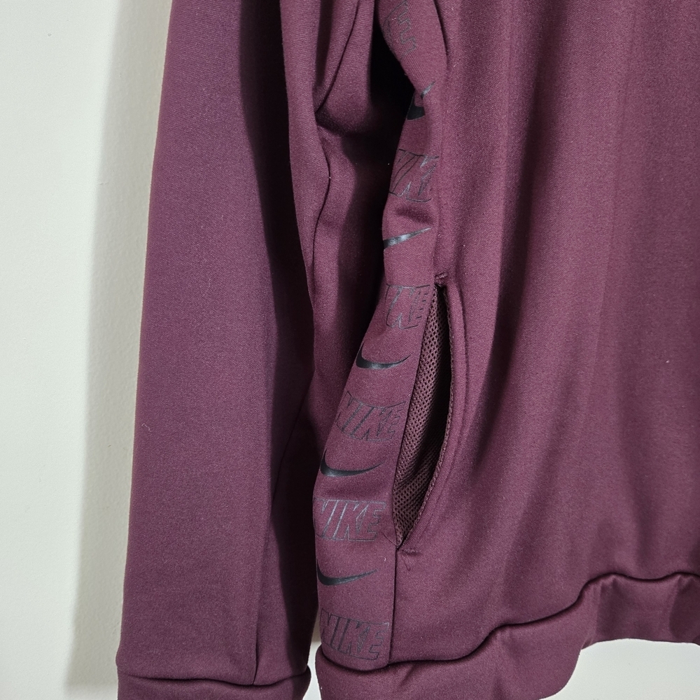 Nike Men's Burgundy Crewneck Hoodie Size Small - Picture 4 of 8